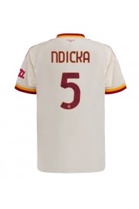 AS Roma Evan Ndicka #5 Jalkapallovaatteet Vieraspaita 2026-27 Lyhythihainen